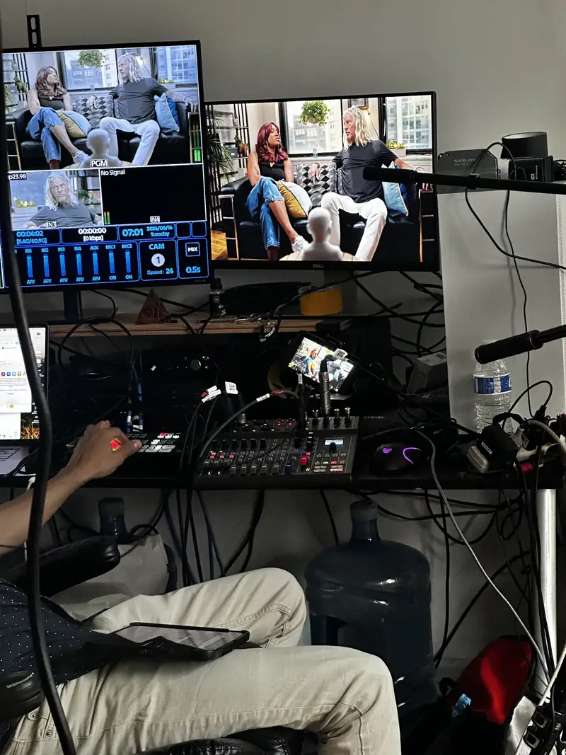 Behind the scenes: live switching and audio mixing in the control room
