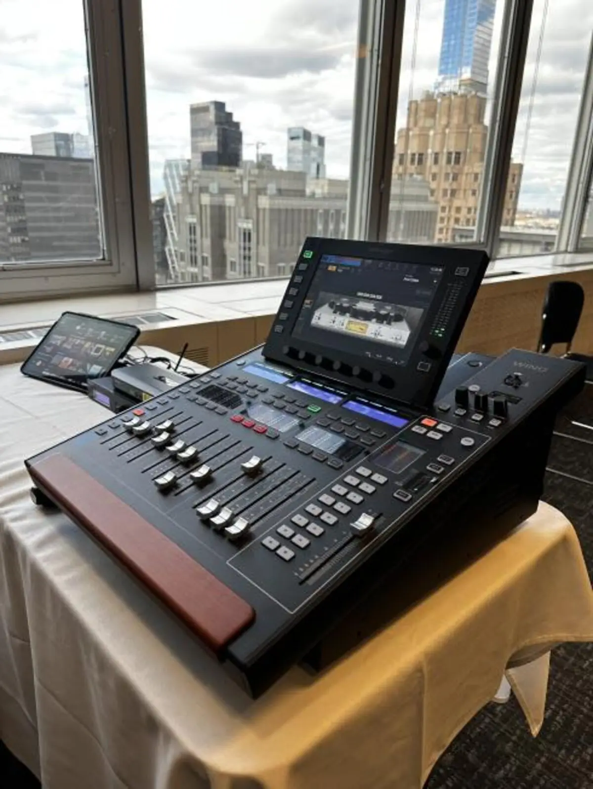 Live streaming and AV setup at a conference