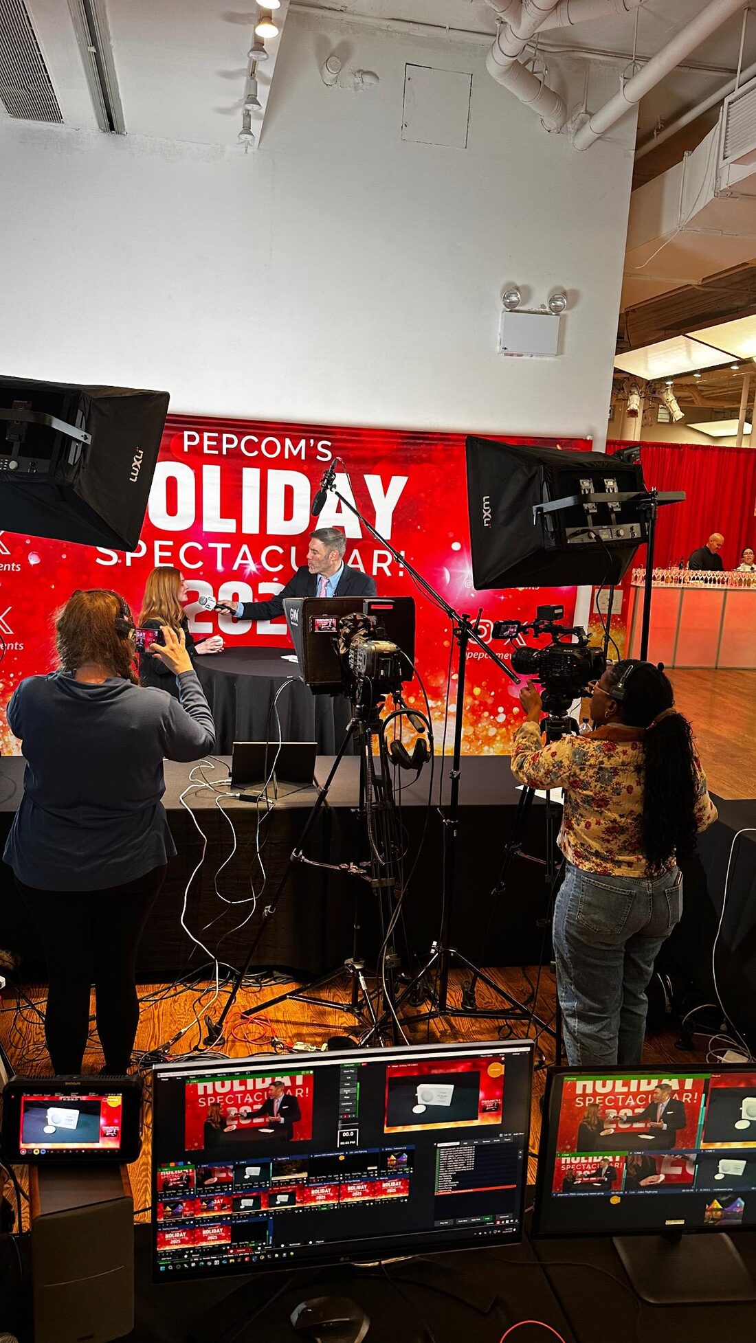 Transcendent Enterprise camera operators covering a live event in New York