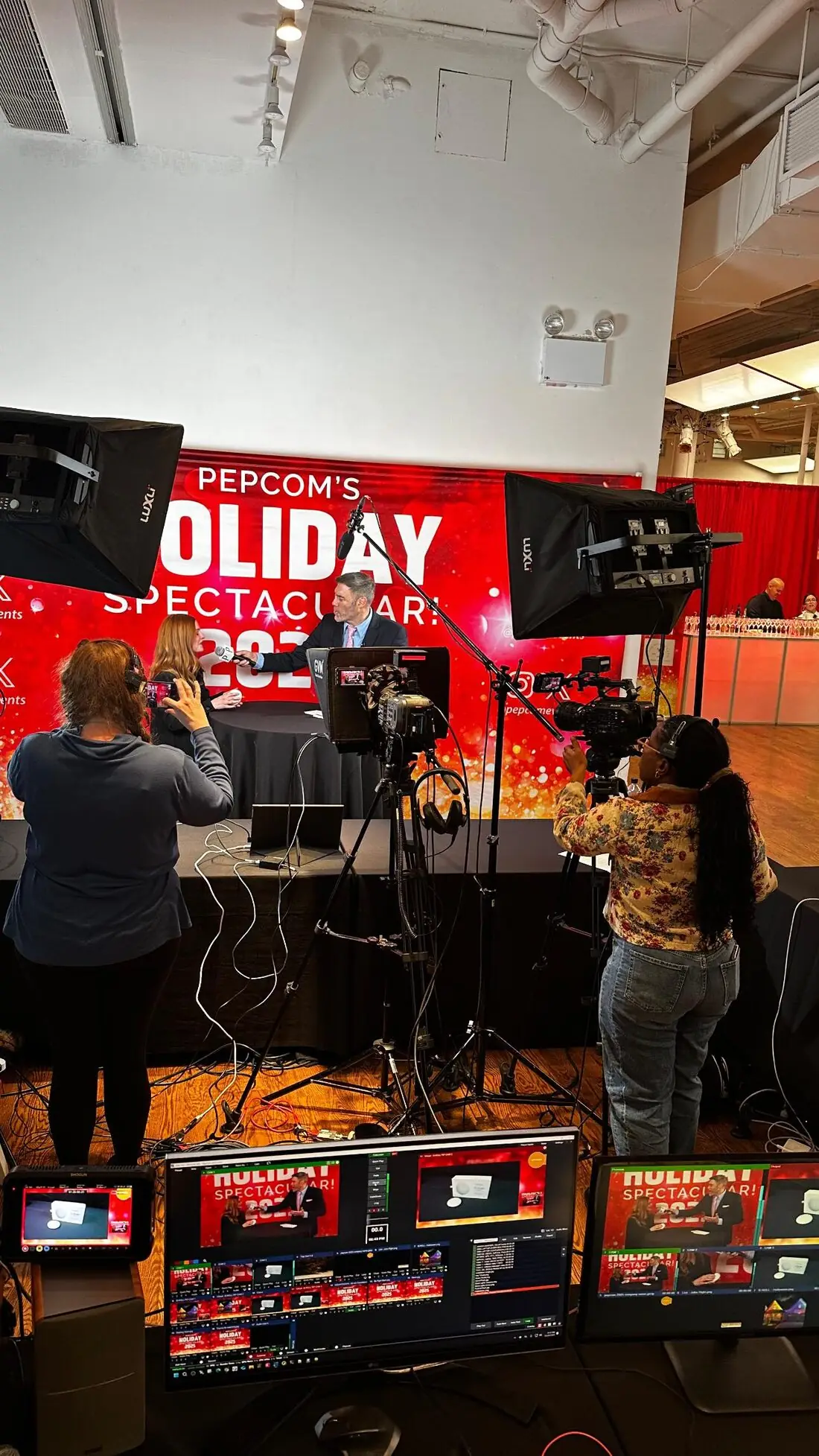 Transcendent Enterprise crew covering an event on location