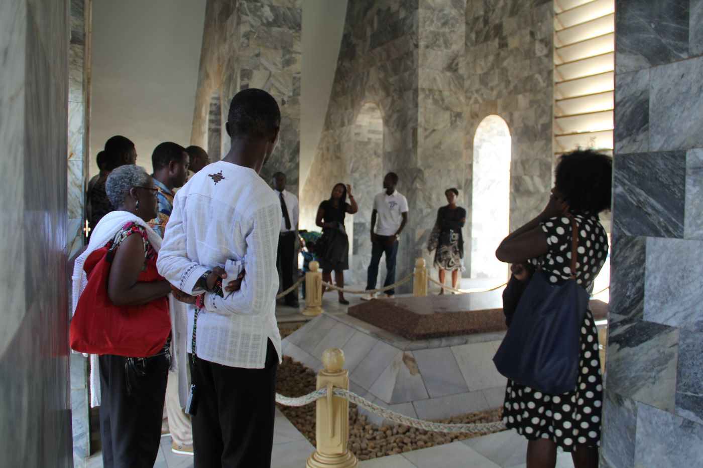 Kwame Nkrumah Memorial visited during documentary filming in Accra, Ghana