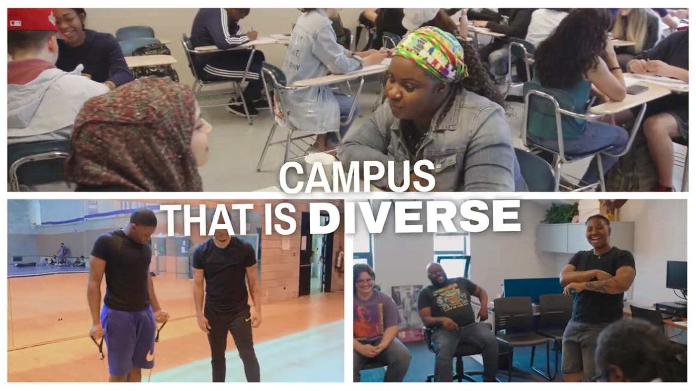 Campus life montage from the Kingsborough brand campaign