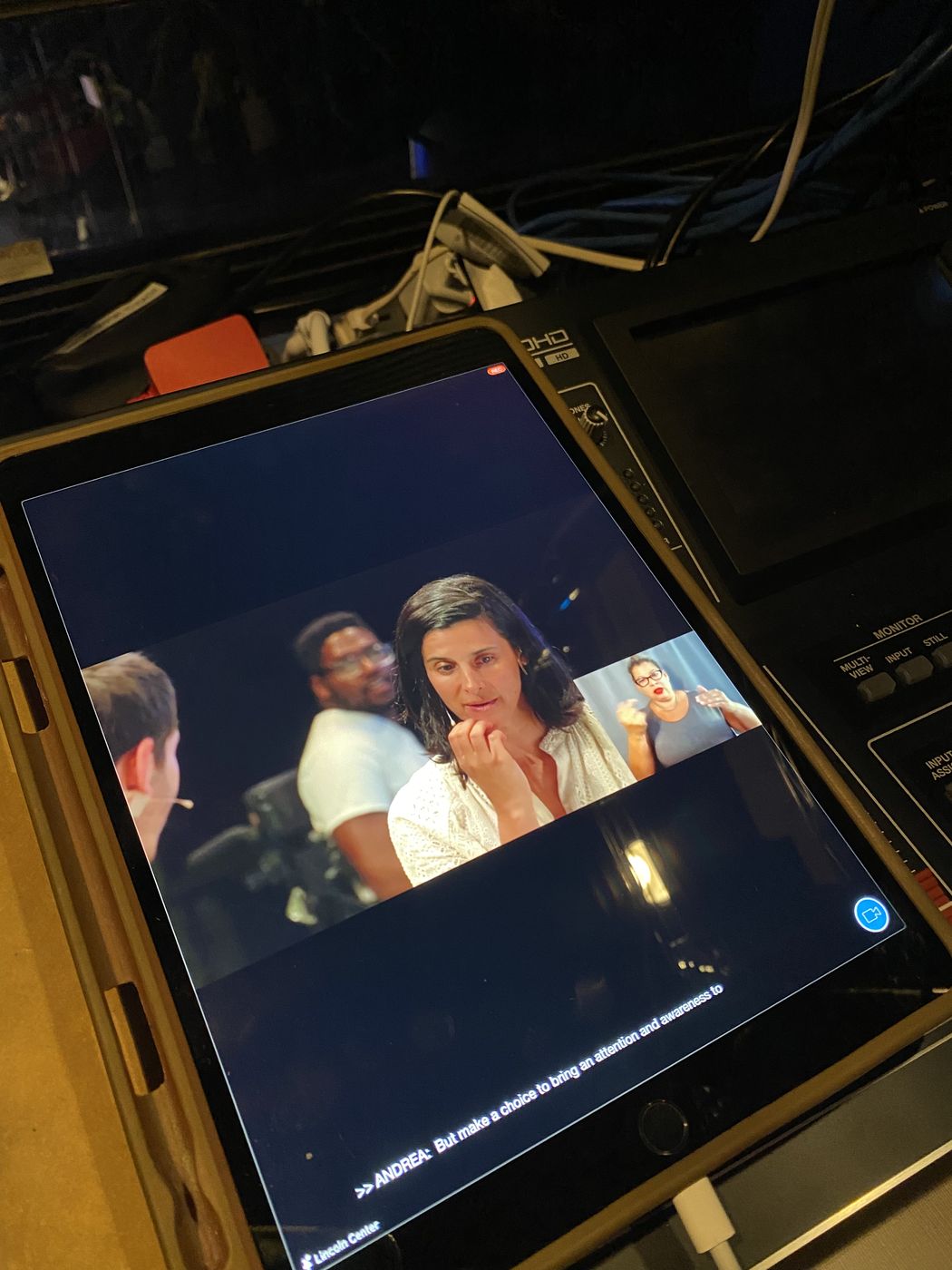 Program feed monitor during a multi-camera livestream