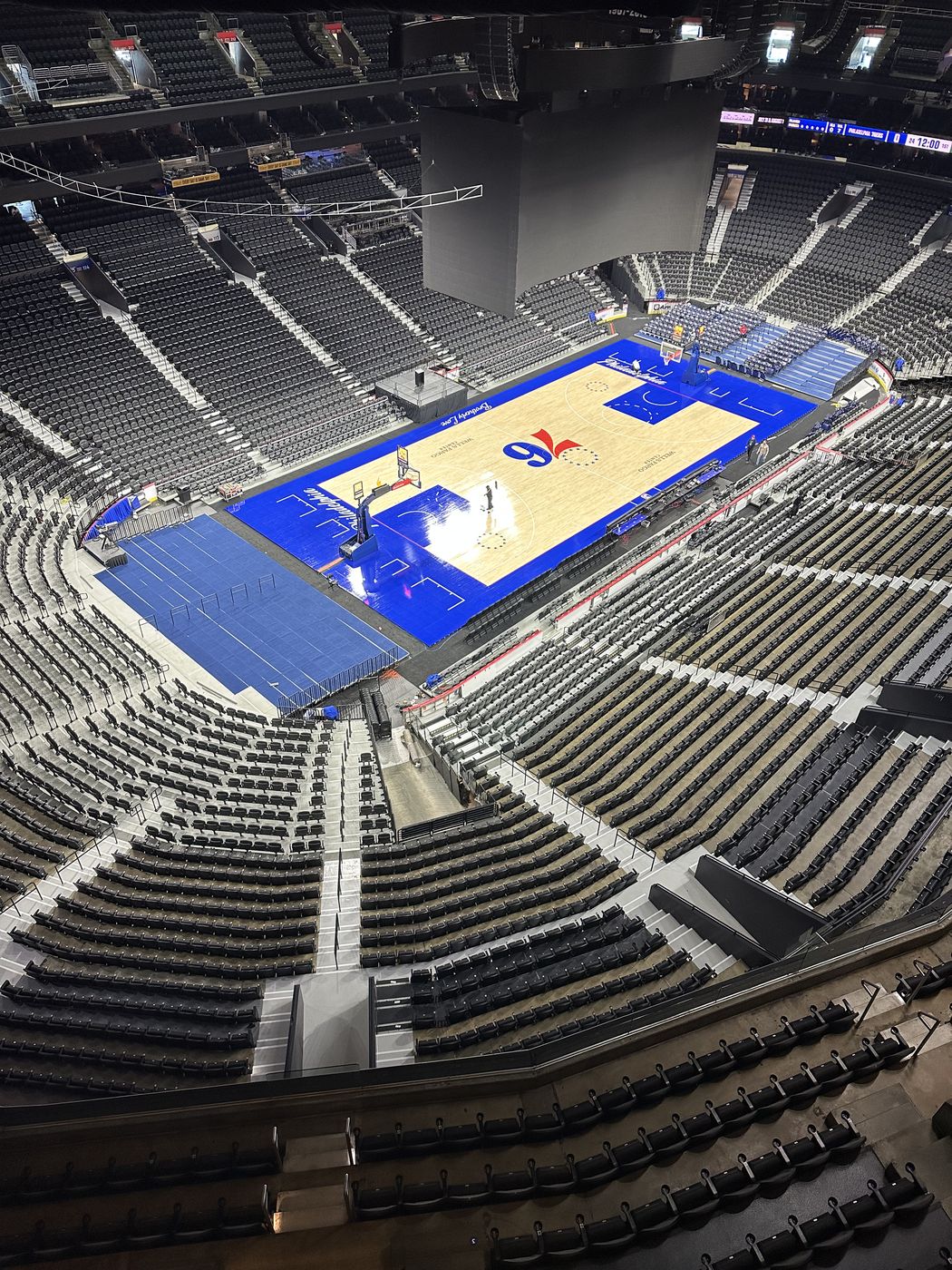 Arena interior where Transcendent Enterprise staged an on-location podcast production