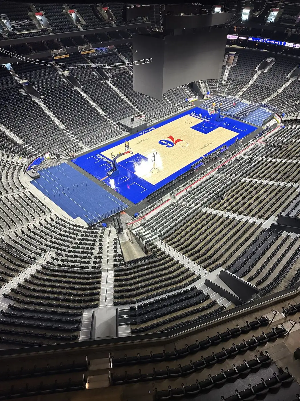 Arena interior where Transcendent Enterprise staged an on-location podcast production
