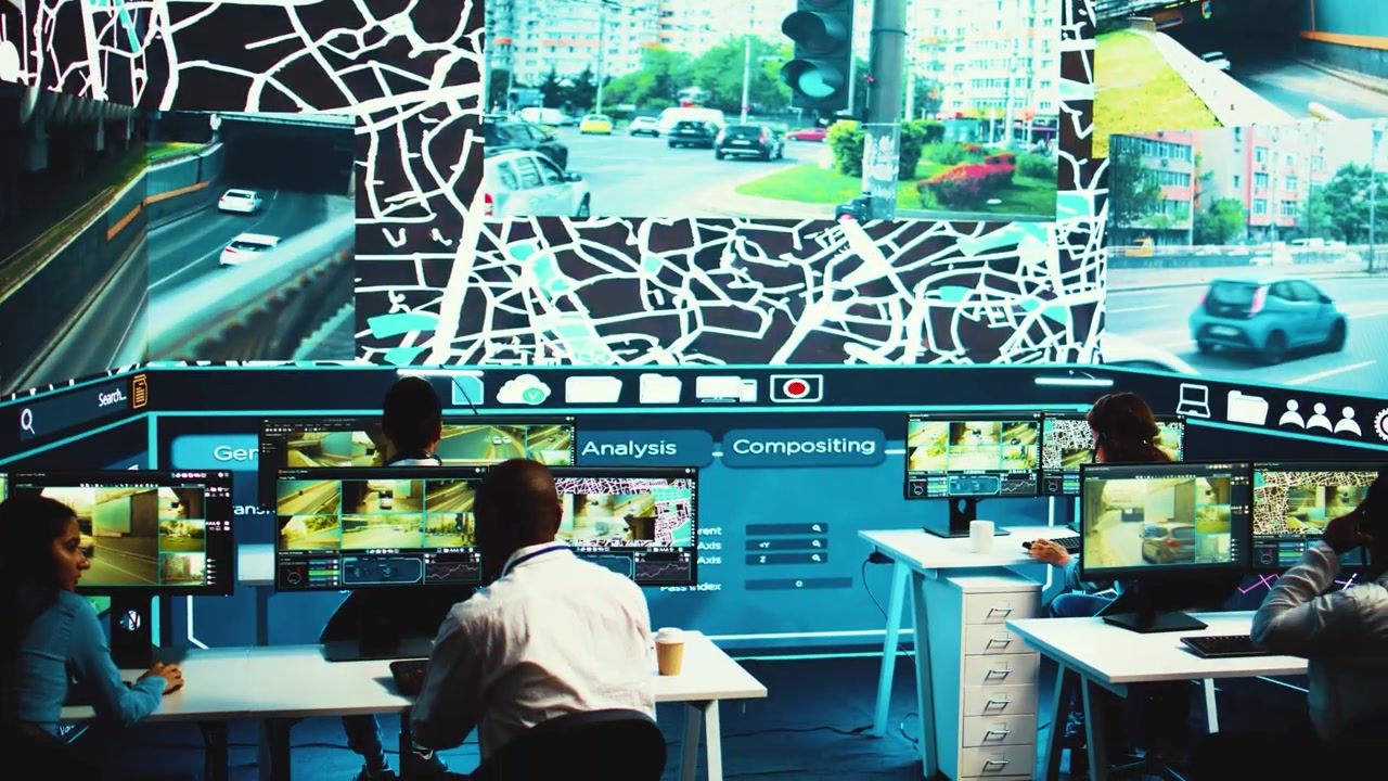 Live compositing and analysis environment rendered on the LED wall